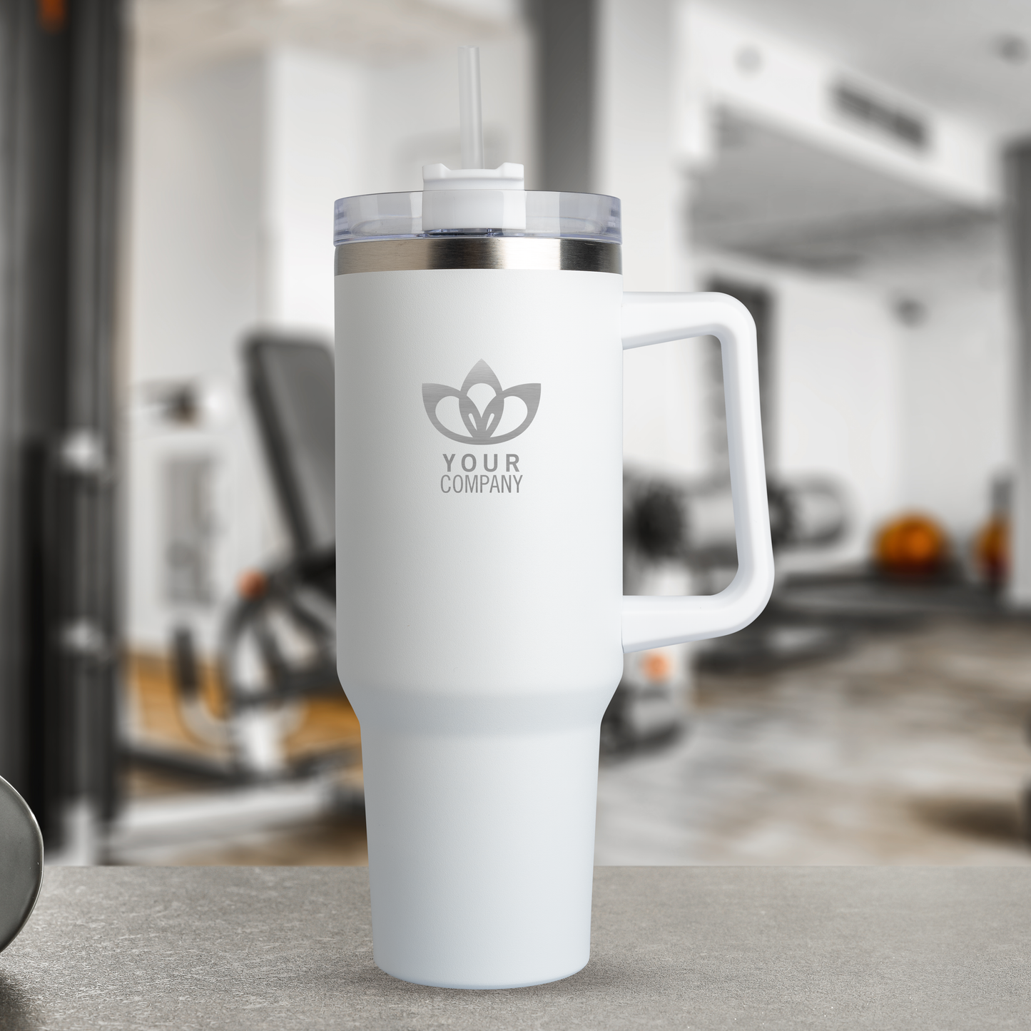 40oz. Travel Mug with Straw