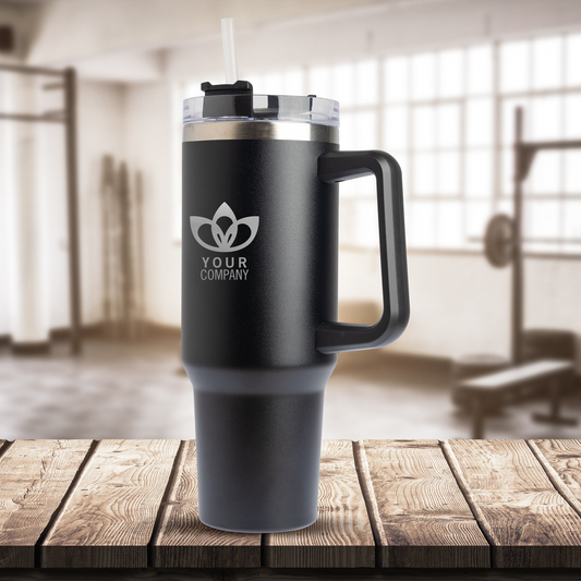 40oz. Travel Mug with Straw