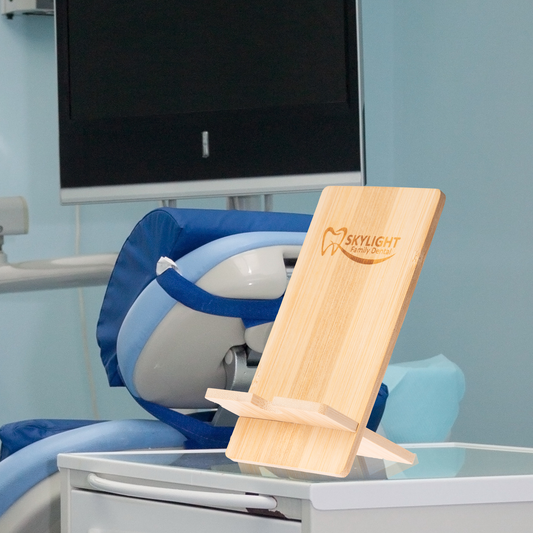 Engravable Bamboo Phone Stand