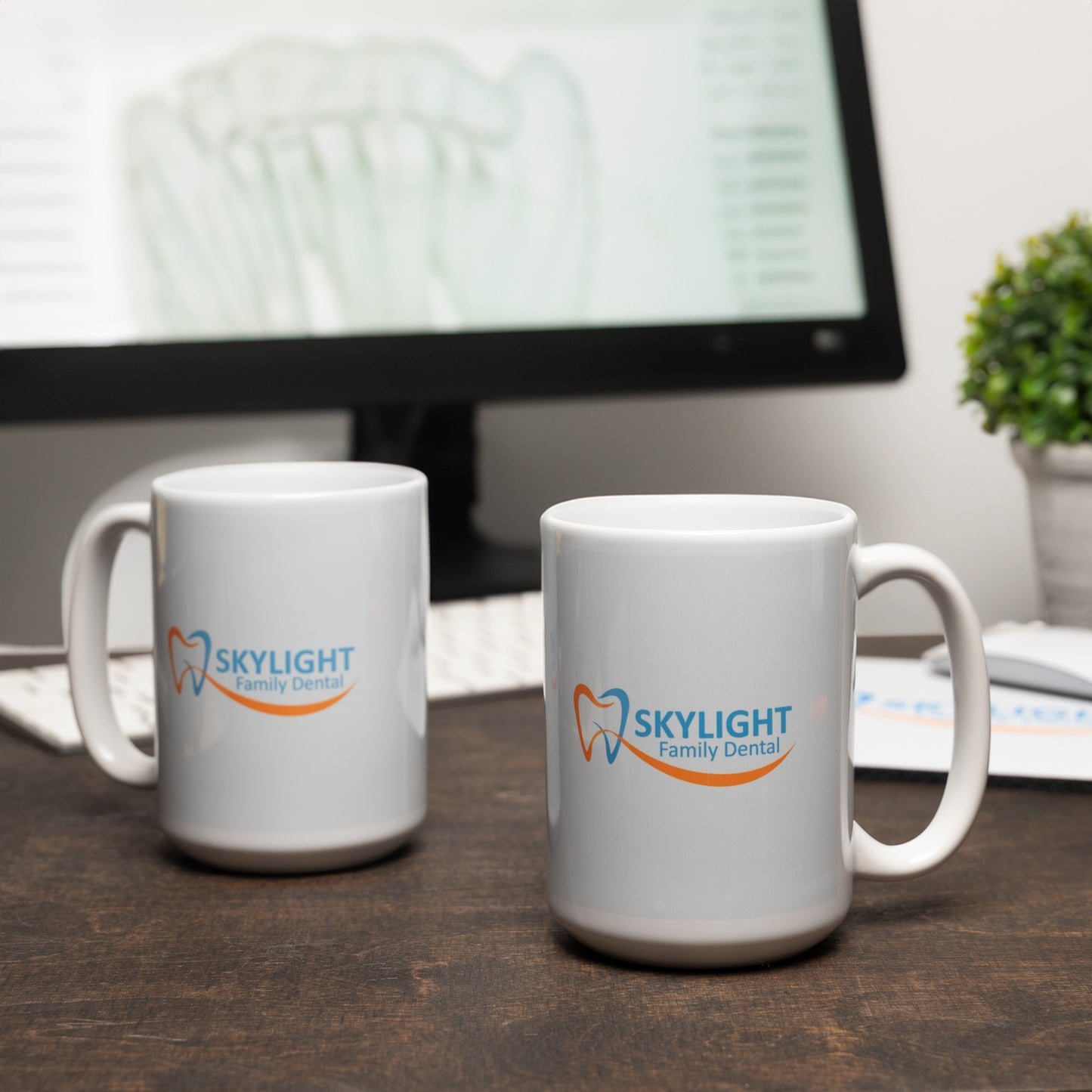 White and Coloured Mugs