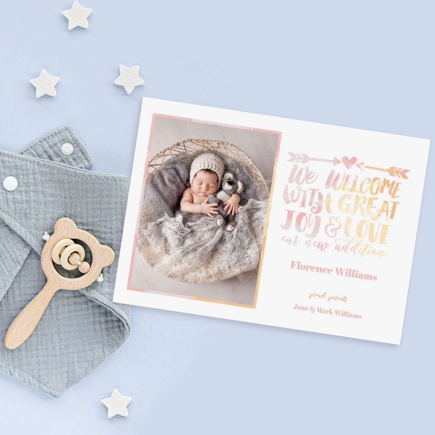 5x7 Greeting Cards, Wedding Card, Birthday Invite, Party Invite, 